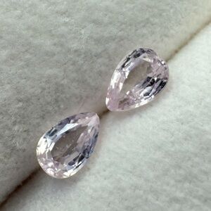 Natural Unheated Sapphire Pair Pear Shape Pink Sapphire No Heat Sapphire Gem